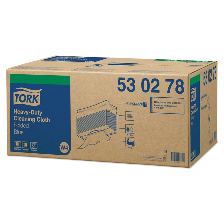 Tork Prem. nagyteljesítményű tisztítókendő 100 lapos kék W4