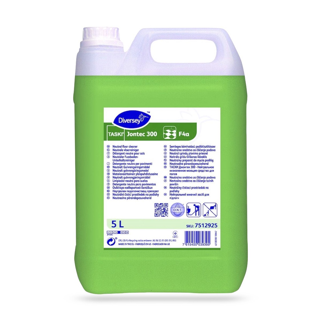 Taski Jontec 300 semleges hatású általános padozattisztítószer minden vízálló bevonatos vagy bevonat nélküli padlóhoz 5 l-es