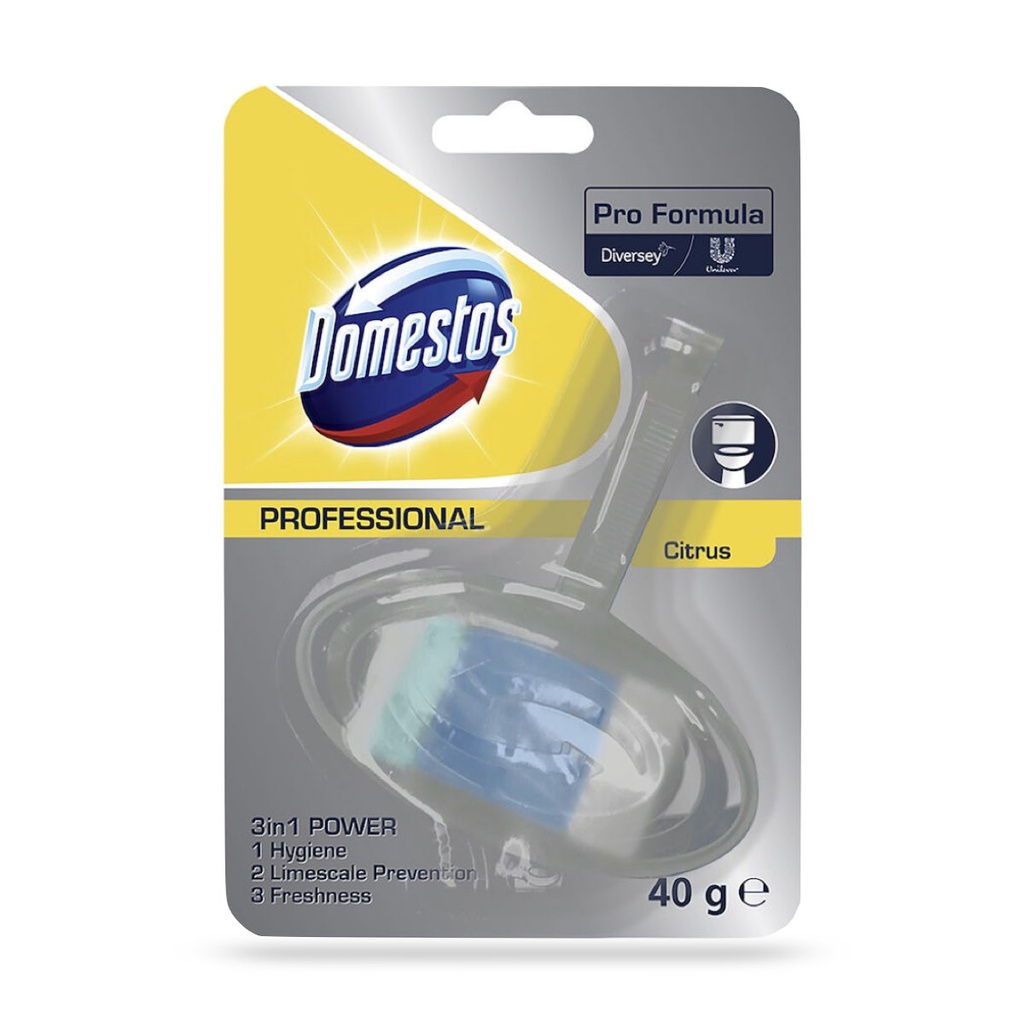 Domestos Pro Formula Rimblock Citrus citrom illatú wc illatosító 40 g-os