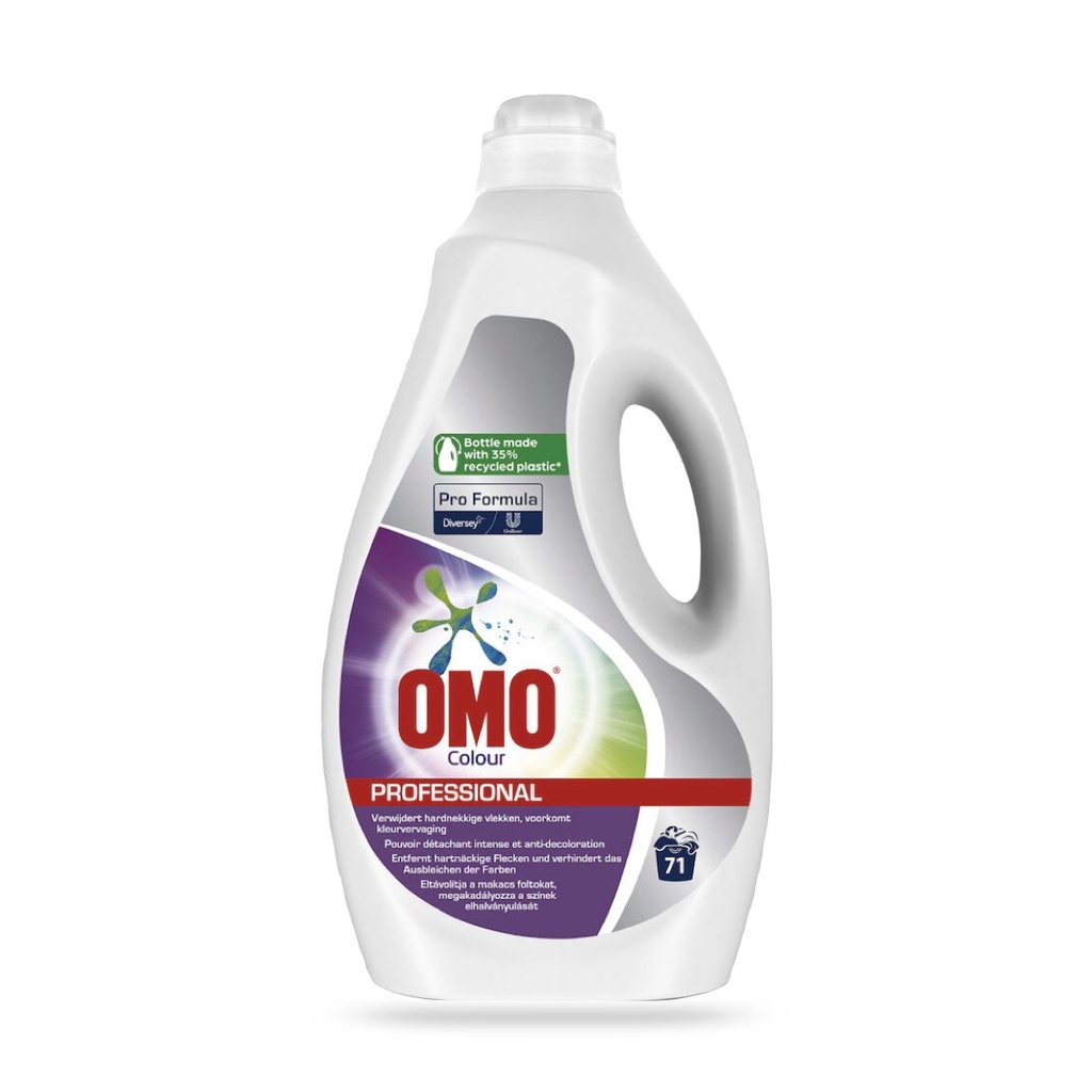 Omo Prof.Liquid Colour folyékony flakonos mosószer színes textilhez környezetbarát csomagolásban 5 l-es