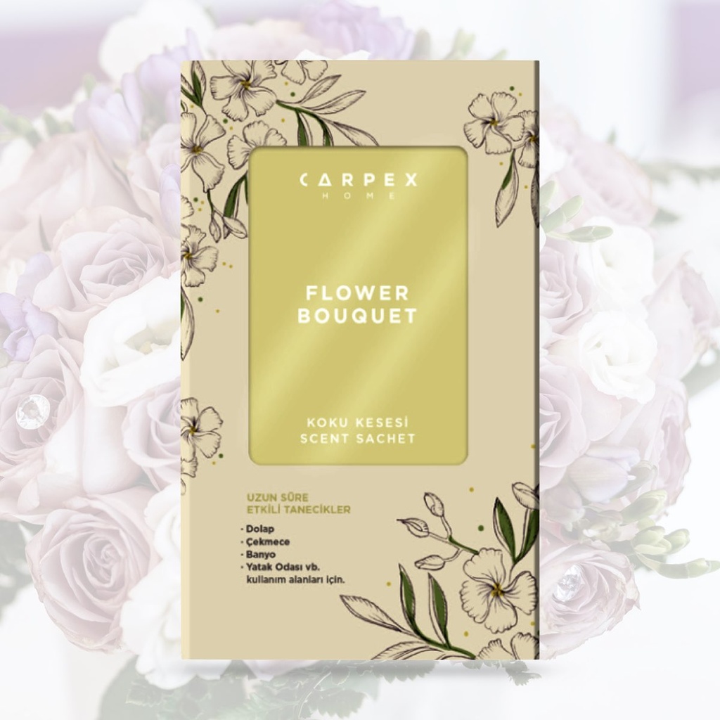 Illat-tasak 3 db-os Carpex - flower bouquet