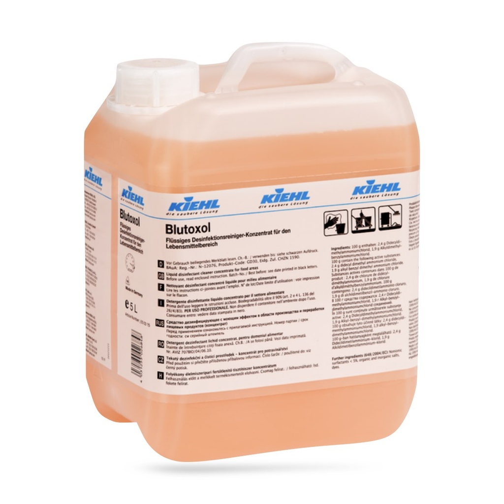 [J550305] Blutoxol fertőtlenítő- tisztítószer 5 l-es Kiehl ADR