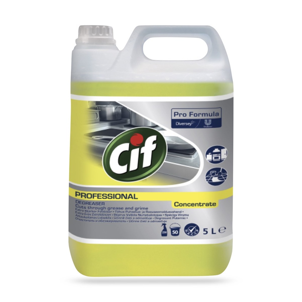 [100858574] Cif Prof. Power Cleaner Degreaser erőteljes tisztító- zsíroldószer 5 l-es