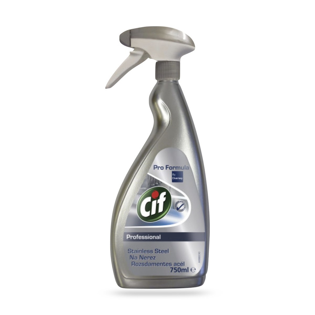 [7518666] Cif Prof. Stainless Steel & Glass rozsdamentes acél- és üvegtisztítószer 750 ml-es