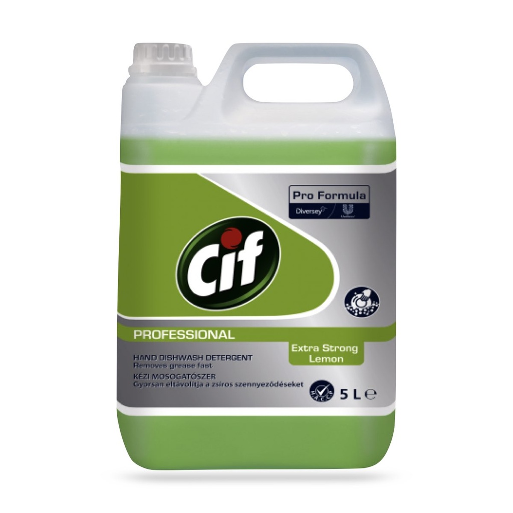 [7518640] Cif Prof.Dishw.Extra Str.Lemon bőrkímélő kiváló hatékonyságú citromillatú kézi mosogatószer 5 l-es
