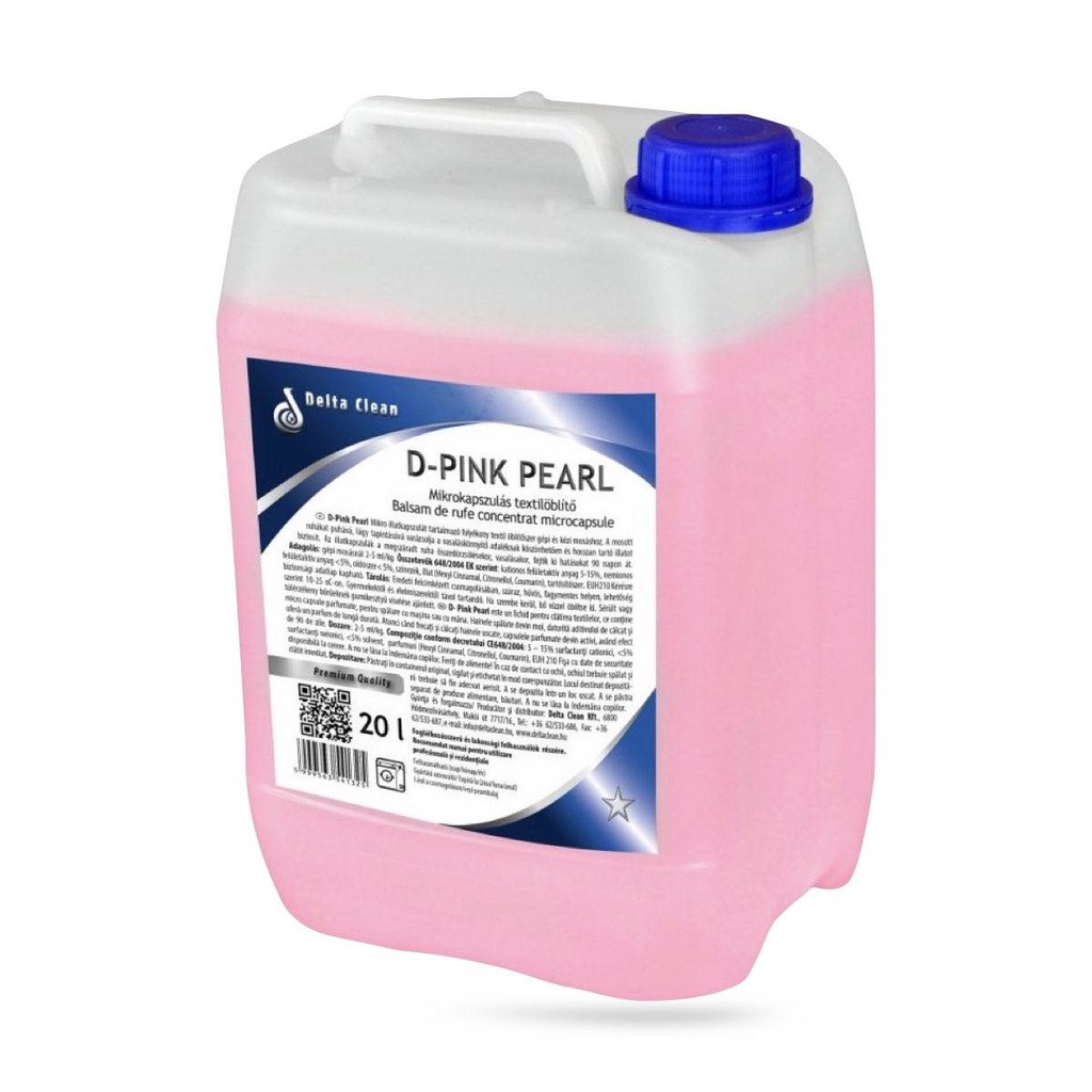 [96682520] D-Pink Pearl mikrokapszulás textilöblítő koncentrátum 20 l-es