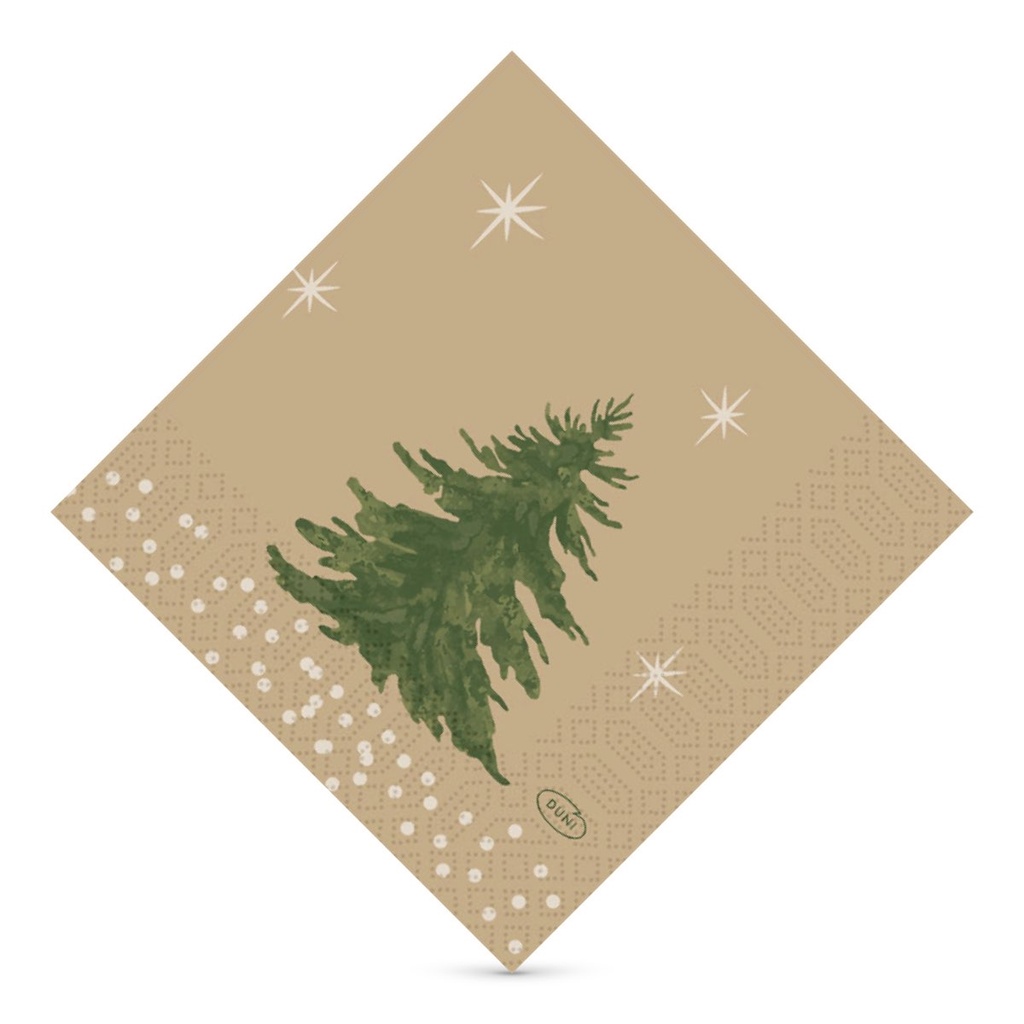 [D208483] Duni tissue szalvéta 24 x 24 cm-es 3 r. 50 lapos HumbleTrees