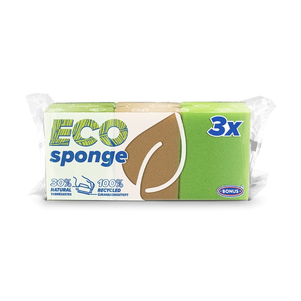 Mosogatószivacs formázott, 3 db-os