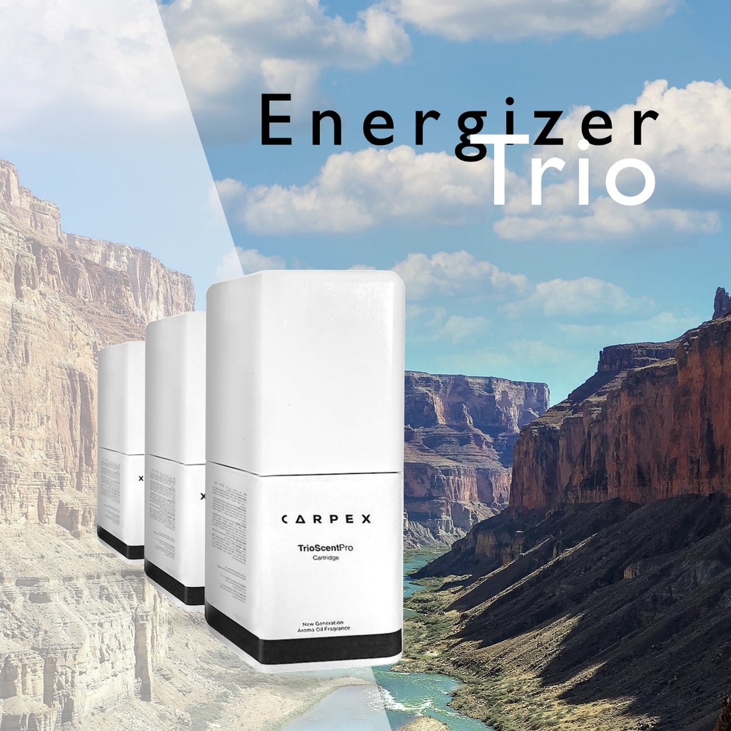 TrioScent levegő illatosító aroma olaj szett 3 x 90 ml - energizer trio