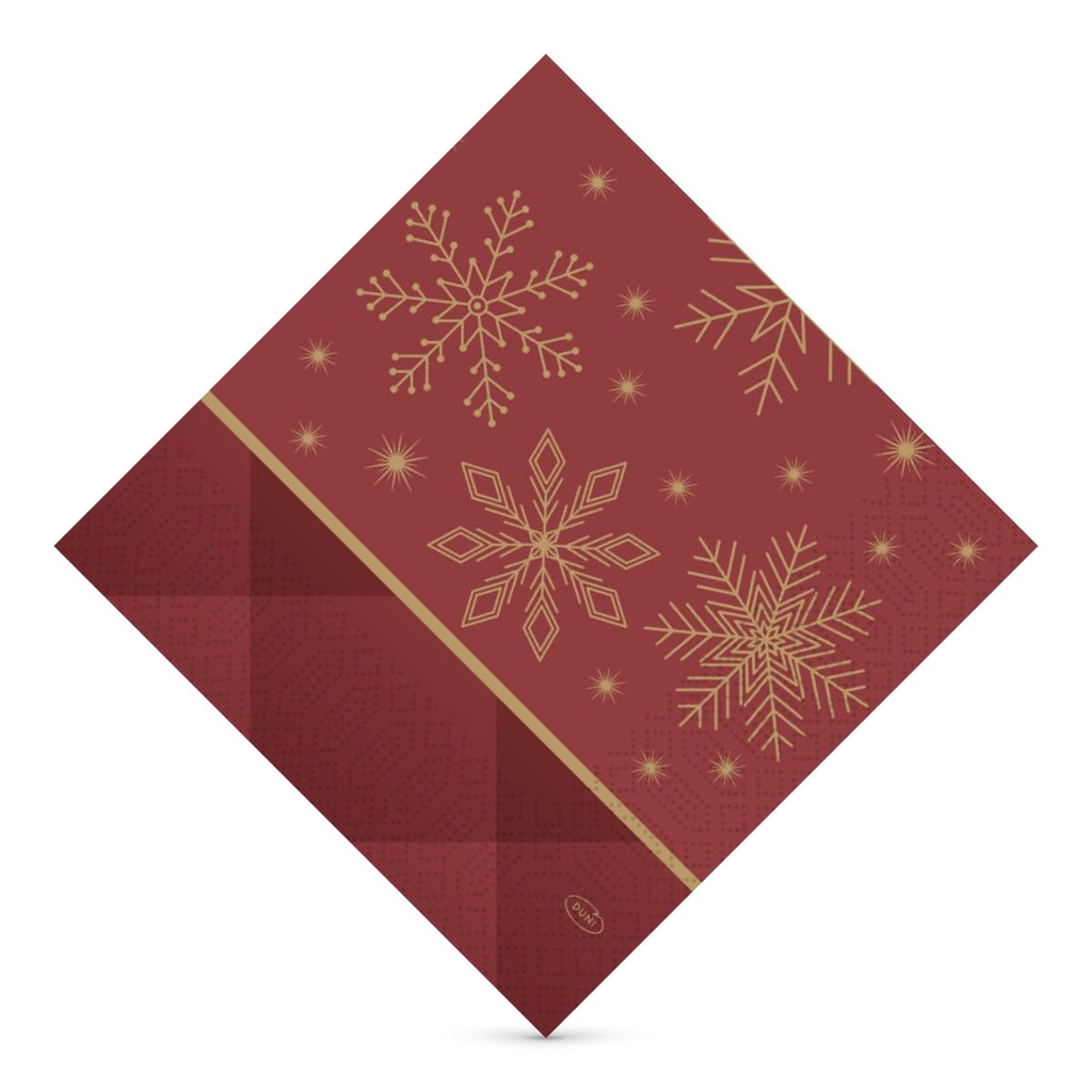 Duni tissue szalvéta 33 x 33 cm-es 3 r.  250 lapos Rhombus Bordeaux