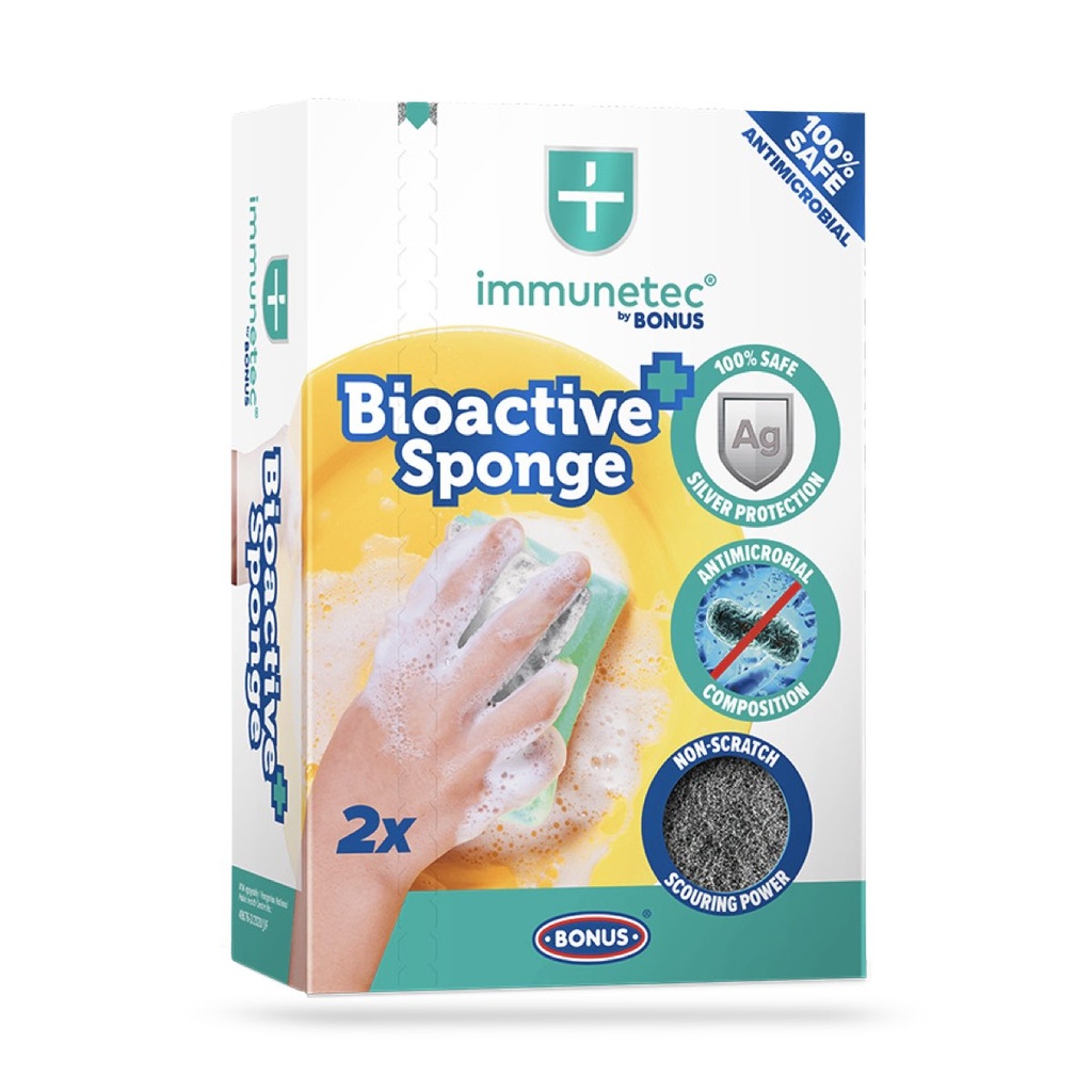 [B693] Mosogatószivacs Immunetec antimikrobális 2 db-os