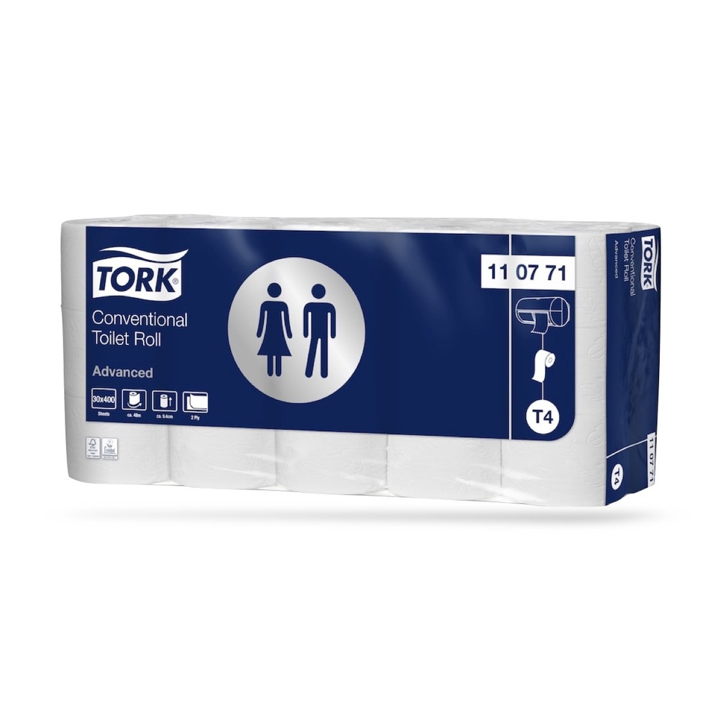 [110771] Tork Adv. kistekercses toalettpapír 2 r. 30 db-os fehér T4