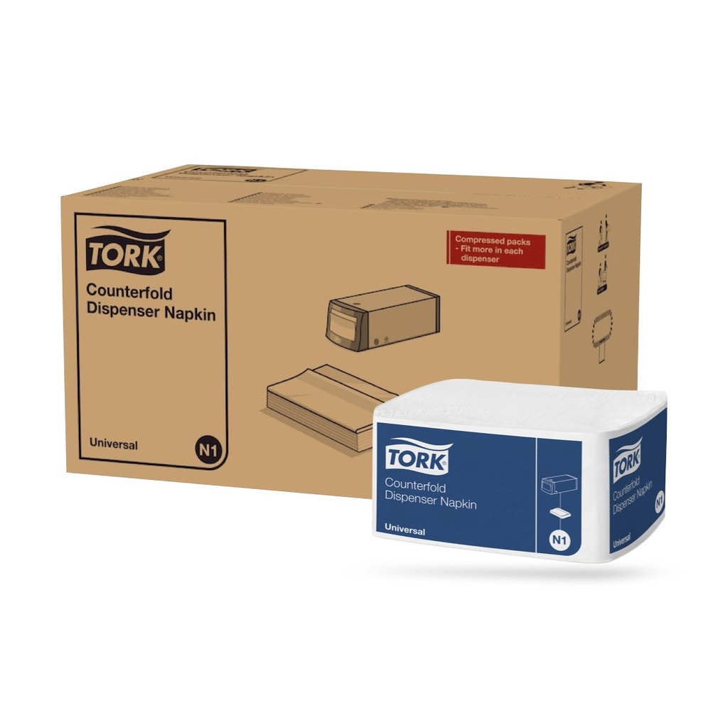 Tork Counterfold adagolós szalvéta 33 x 30 cm-es 1 r. 24 x 300 lapos fehér N1