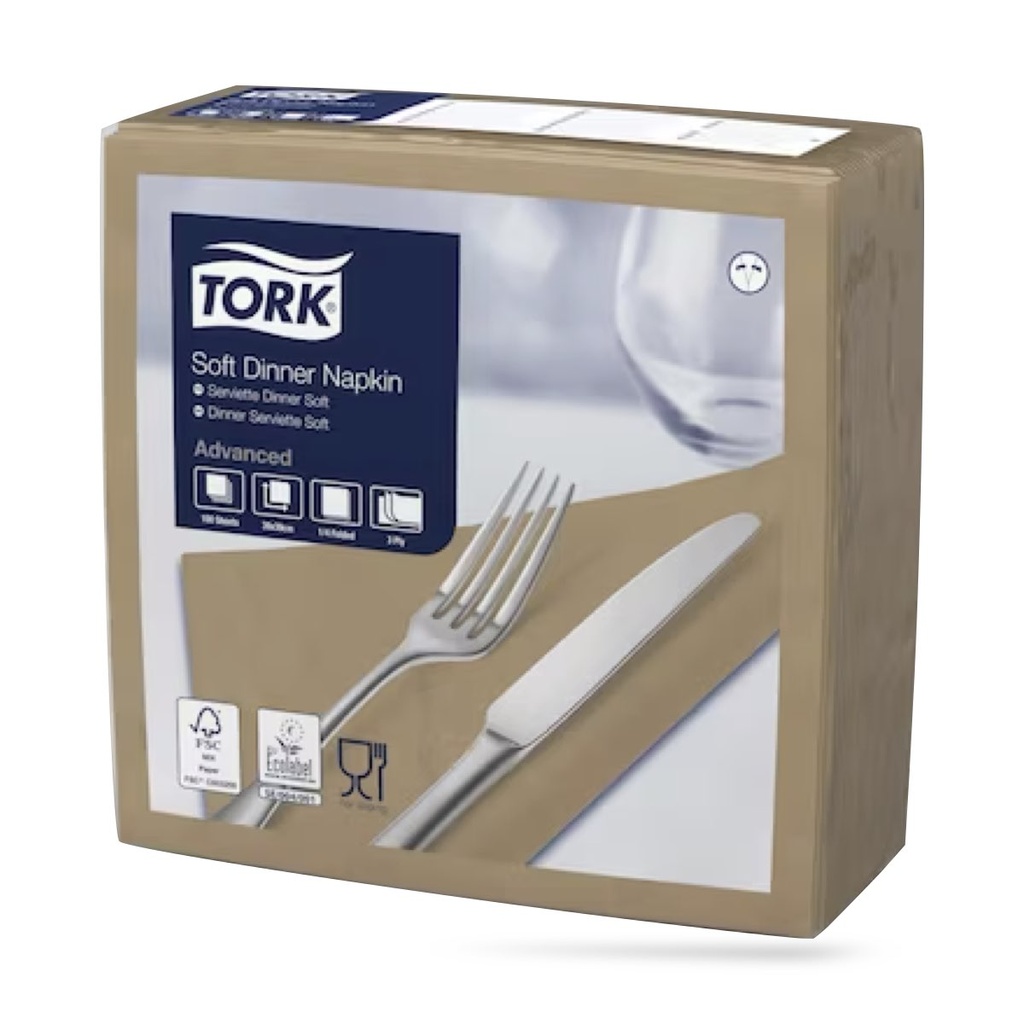 Tork dinner szalvéta 40 x 40 cm-es 3 r. 100 lapos keksz