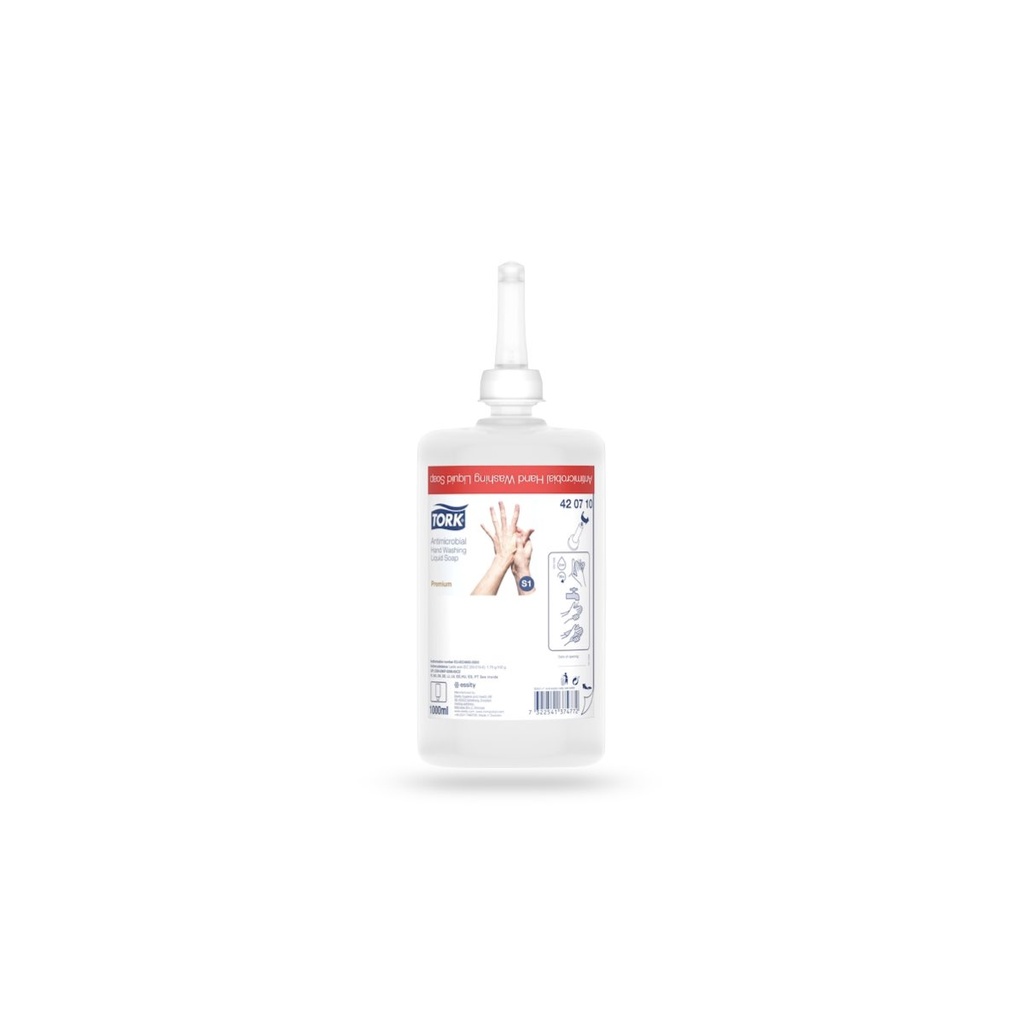 [420710] Tork Prem. alkoholmentes fertőtlenítő krémszappan 1 l-es gumiszelepes S1