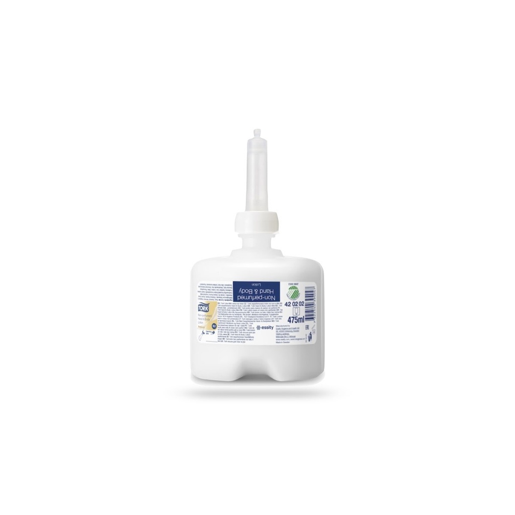[420202] Tork Prem. kéz-, és testápoló 475 ml-es fehér S2