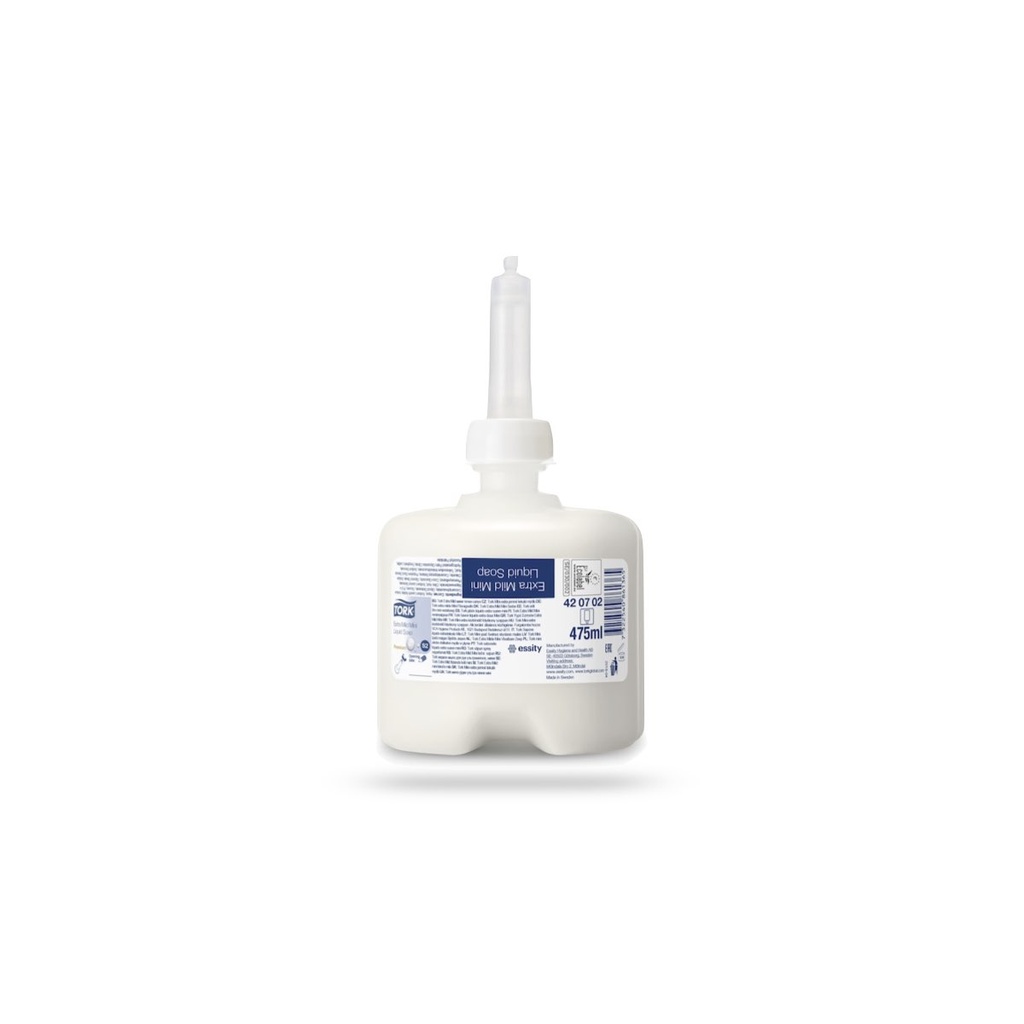 [420702] Tork Prem. krémszappan érzékeny bőrre 475 ml-es bézs gumiszelepes S2