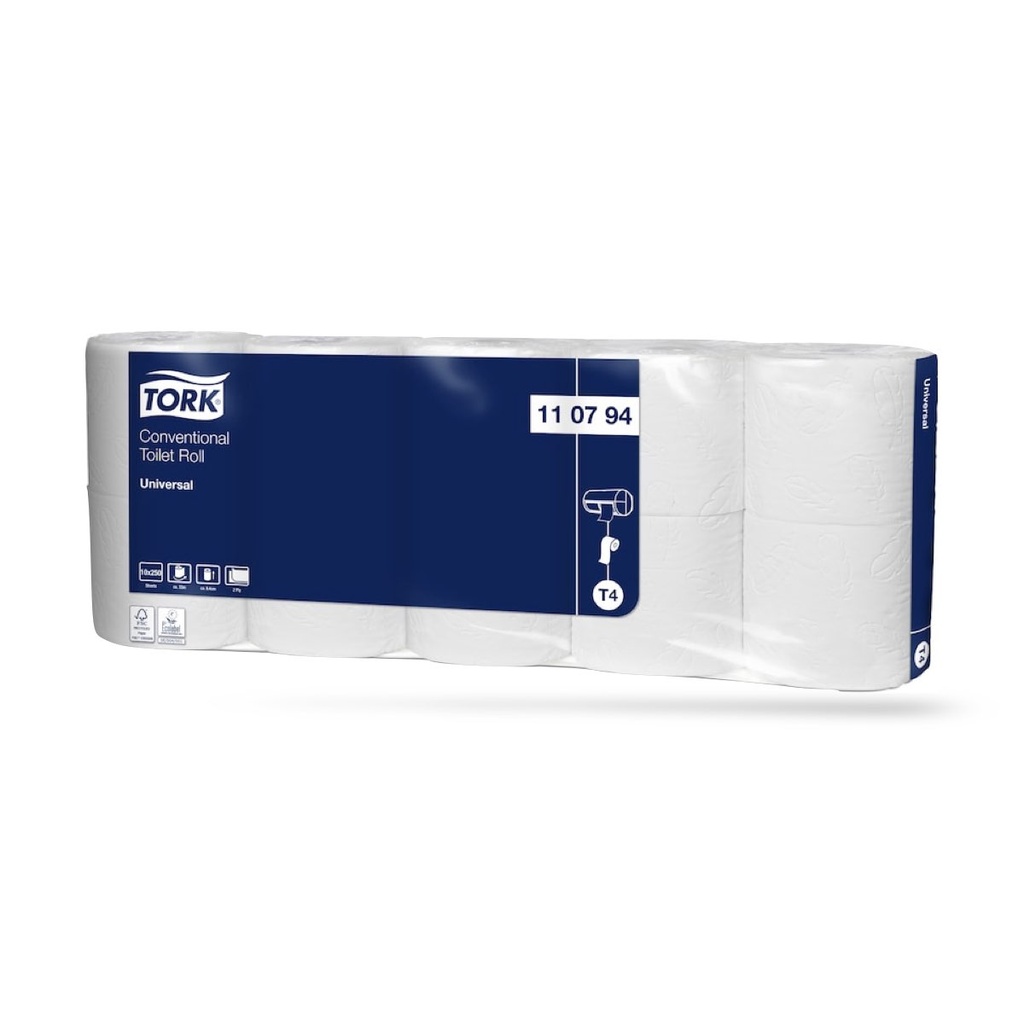 [110794] Tork Univ. kistekercses toalettpapír 2 r. 7 x 10 db-os natúr T4