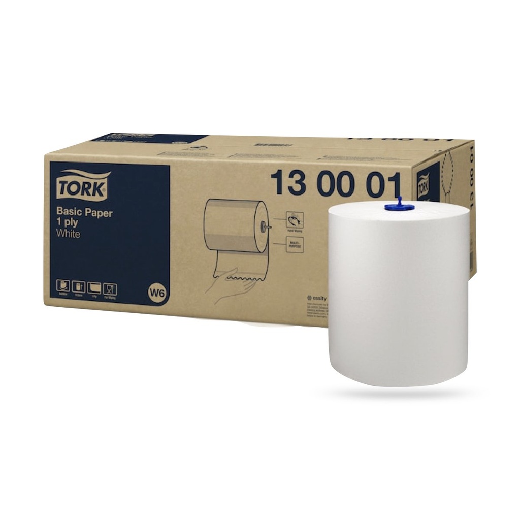 [130001] Tork Univ. tekercses törlő 1 r. 6 x 250 méteres fehér W6
