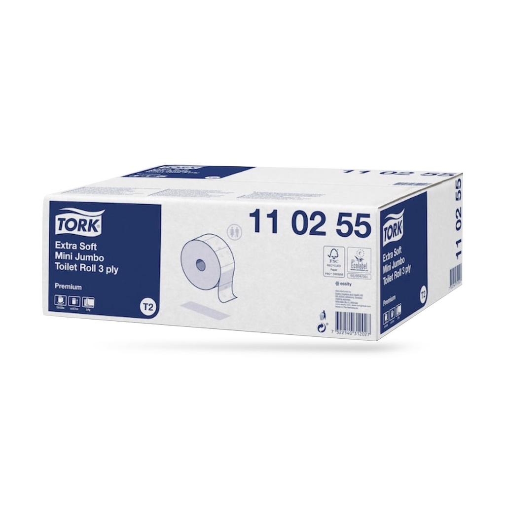 Tork Prem. Mini toalettpapír 3 r. extra fehér 12 x 120 m T2