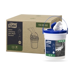 Tork Prem. nedves kéztisztító kendő vödrös 58 lapos fehér W14