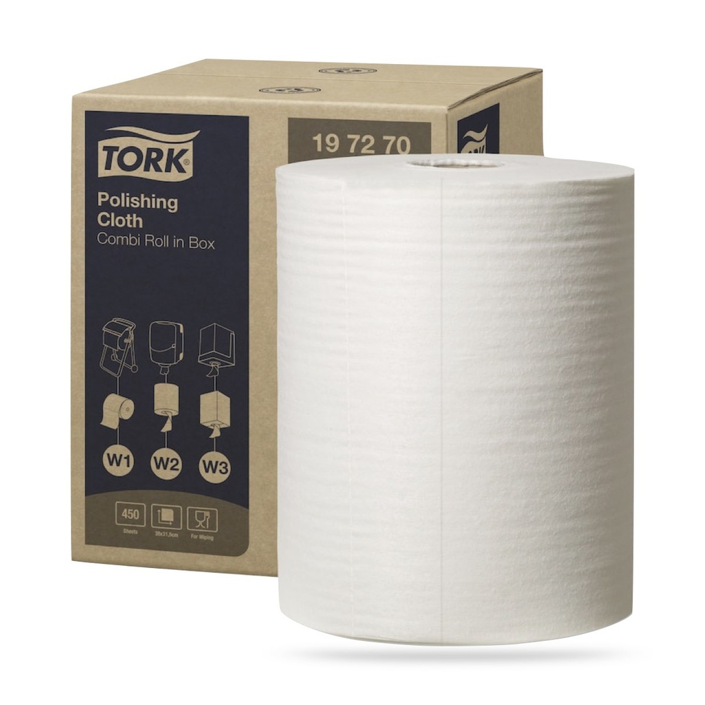 Tork Prem. polírozó kendő 171 méteres fehér W1 W2 W3