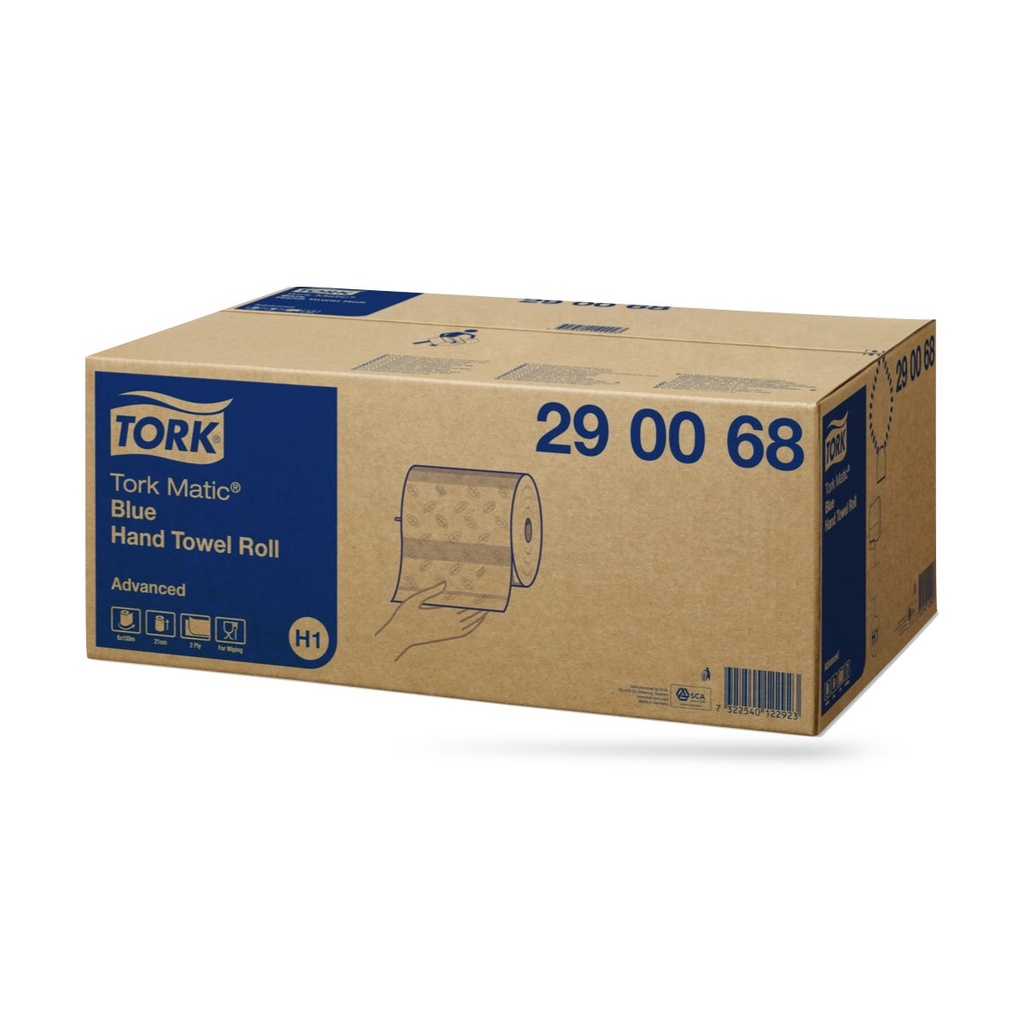 Tork Adv. Matic tekercses kéztörlő 2 r. kék 6 x 150 m-es H1