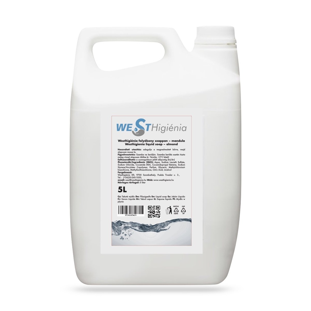 Folyékony krémszappan mandula illattal 5 l-es