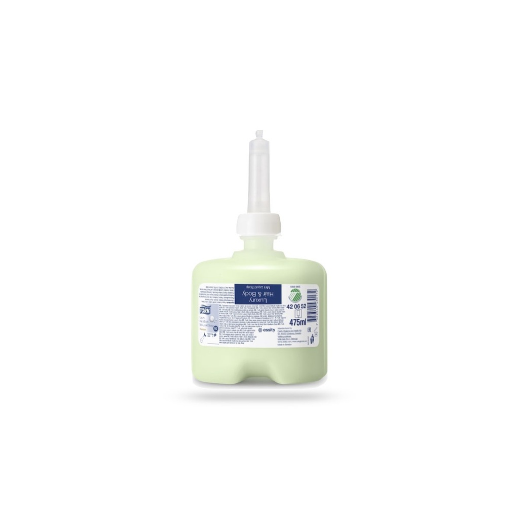 Tork Prem. Luxus krémszappan  475 ml-es gumiszelepes zöld S2