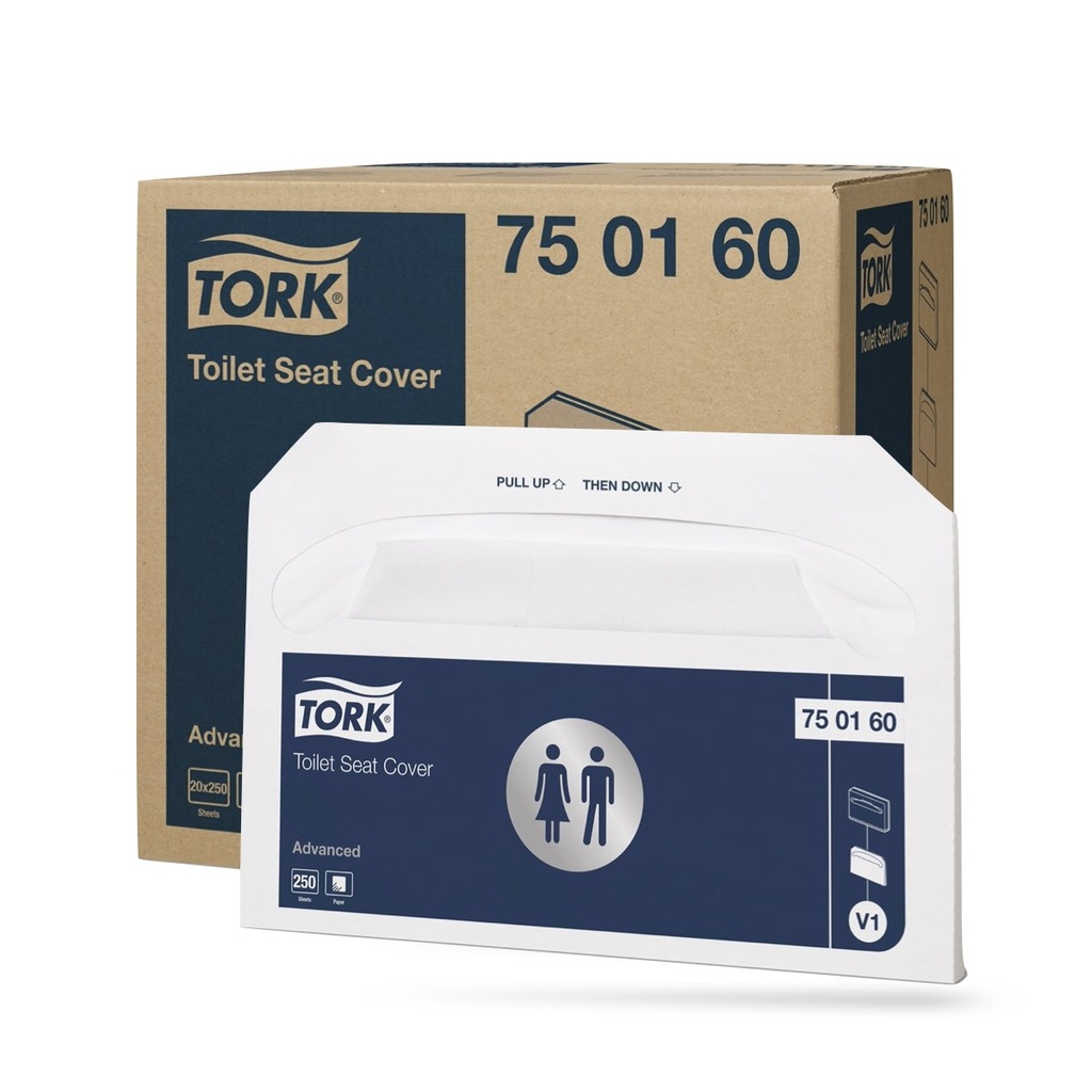 Tork Adv. wc ülőke takaró 250 db-os fehér V1