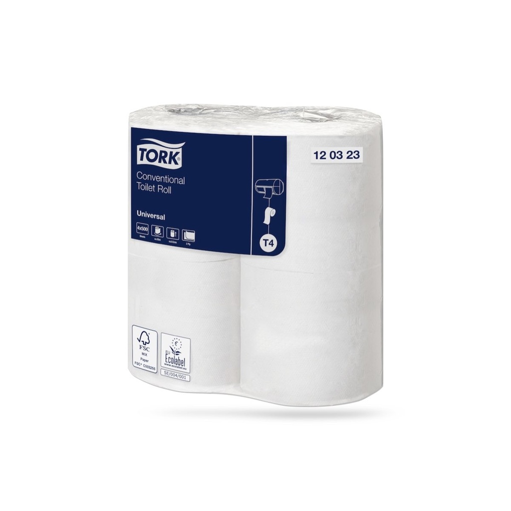 Tork Univ. kistekercses toalettpapír 2 r. 28 x 55 méteres fehér T4