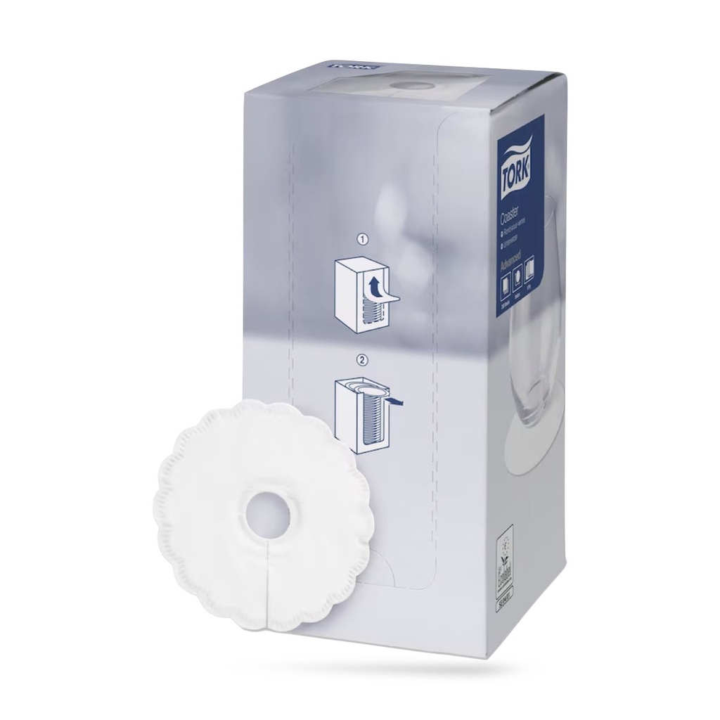 Tork poháralátét ∅ 9 cm-es 8 r. 250 lapos fehér