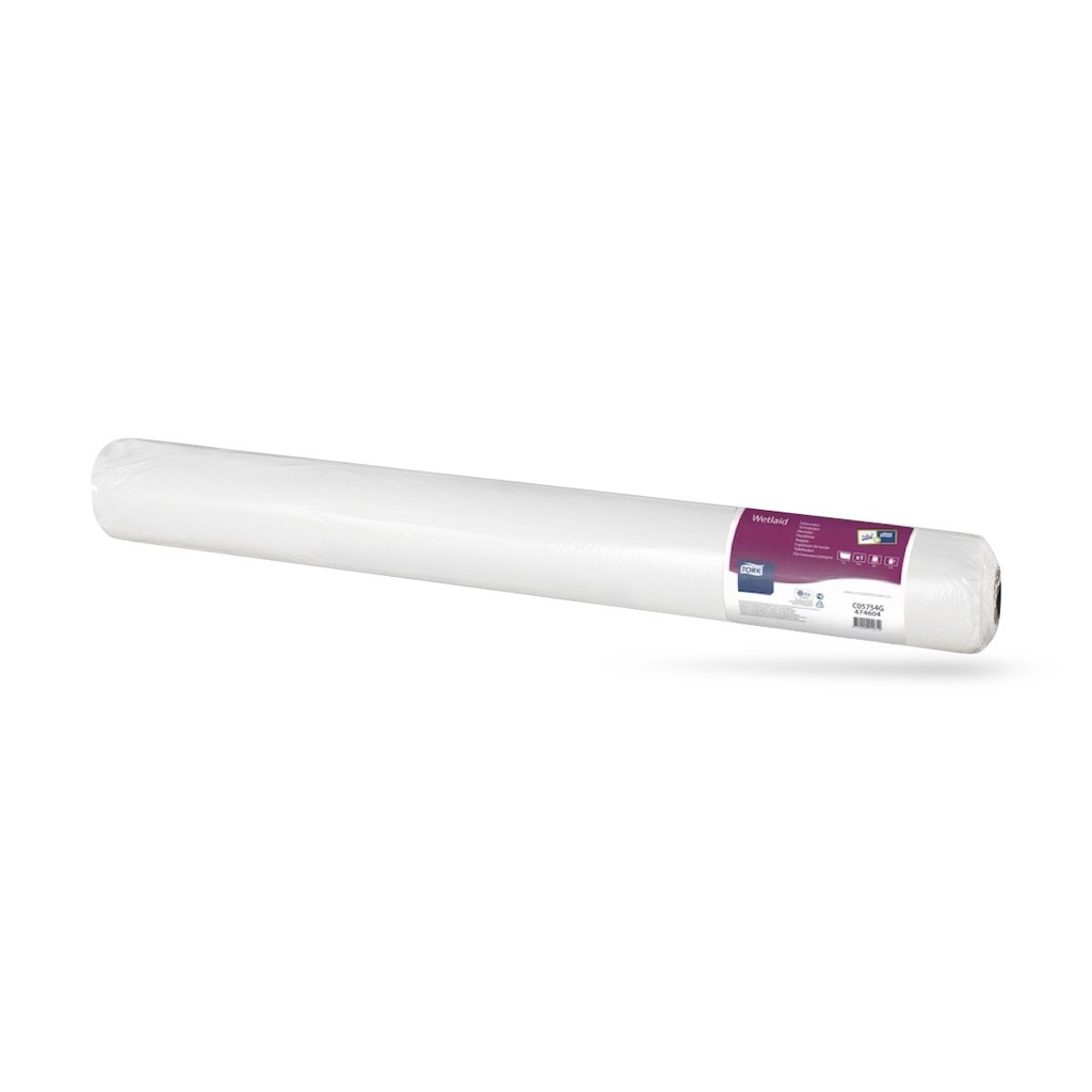 Tork textilhatású asztalterítő 50 x 1,2 m-es 1 r. fehér