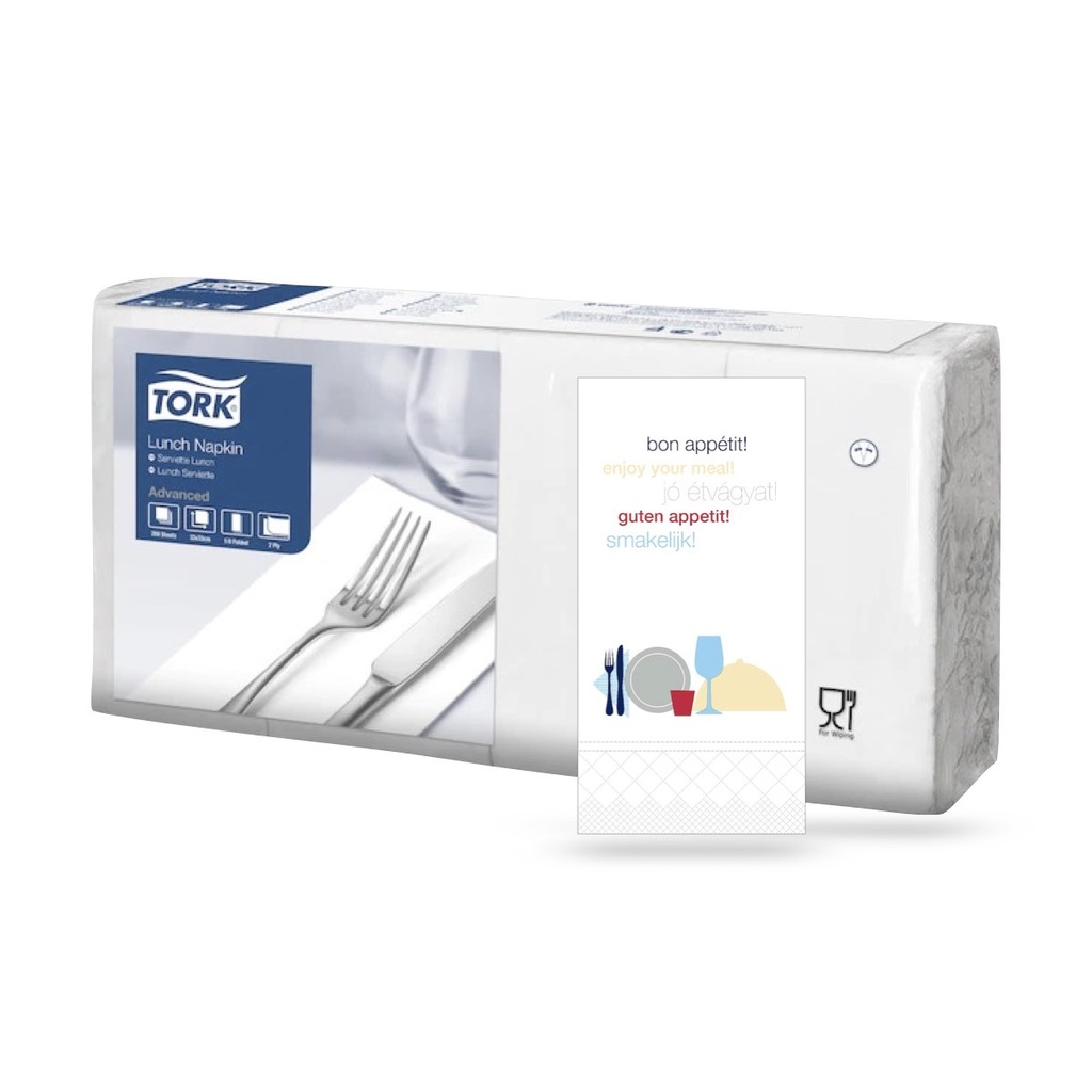 Tork Decor lunch szalvéta 33 x 33 cm-es cm-es 2 r. 200 lapos 