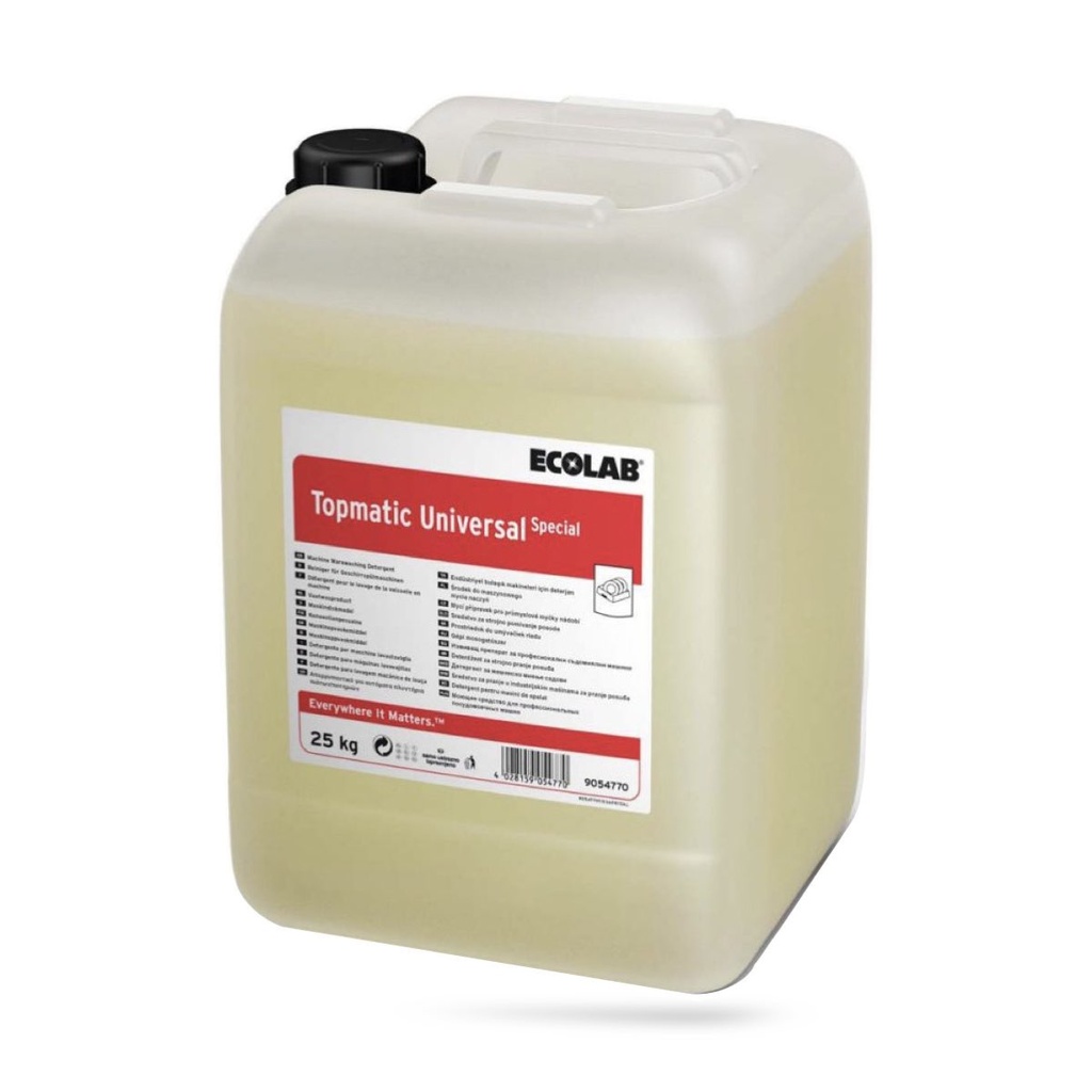 Topmatic Universal Special nagy koncentrációjú folyékony mosogatószer 25 kg-os ADR