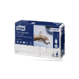 [100297] Tork Prem. interfold kéztörlő 21 x 100 lapos 2 r. fehér H2