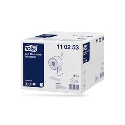 [110253] Tork Prem. Mini toalettpapír 2 r. fehér 12 x 170 m T2