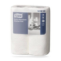 [120269] Tork Prem. tekercses törlő 2 r. 12 x 2 x 15,4 m fehér