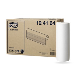 [124164] Tork Univ. vizsgálóasztal terítő 59 cm 2 x 185 m-es fehér C1