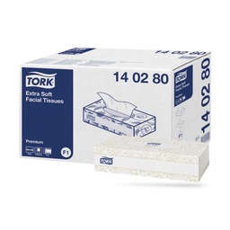 [140280] Tork Prem. kozmetikai kendő 2 r. 30 x 100 lapos fehér F1