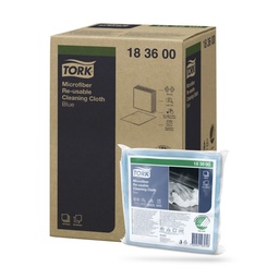 [183600] Tork Prem. mikroszálas törlőkendő  6 db-os kék W8