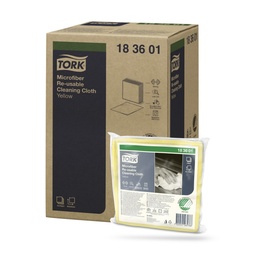[183601] Tork Prem. mikroszálas törlőkendő  6 db-os sárga W8