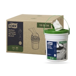 [190594] Tork Prem. nedves felülettisztító kendő vödrös 58 lapos fehér W14