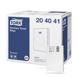 [204041] Tork higiéniai zacskó 25 db-os fehér B5