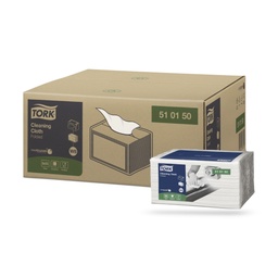 [510150] Tork Prem. tisztítókendő 55 lapos fehér W8