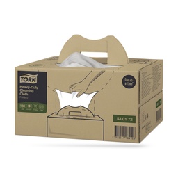 [530172] Tork Prem. nagyteljesítményű tisztítókendő 180 lapos fehér W7