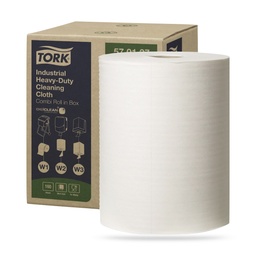 [570137] Tork Prem. nagyteljesítményű tisztítókendő 61 méteres fehér W1 W2 W3