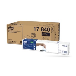 [17840] Tork Xpressnap Snack adagolós szalvéta 21 x 21 cm-es cm-es 1 r. 1125 lapos fehér N10