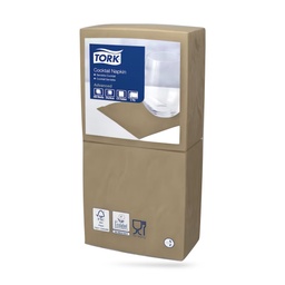 [470001] Tork koktélszalvéta 24 x 24 cm-es 2 r. 200 lapos keksz