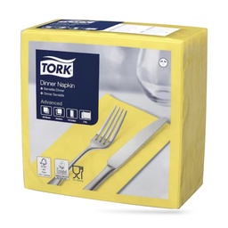 [470403] Tork dinner szalvéta 40 x 40 cm-es 1/8-os 2 r. 150 lapos sárga